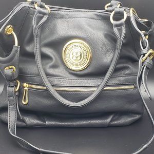 Cute Black Leather Shoulder Bag